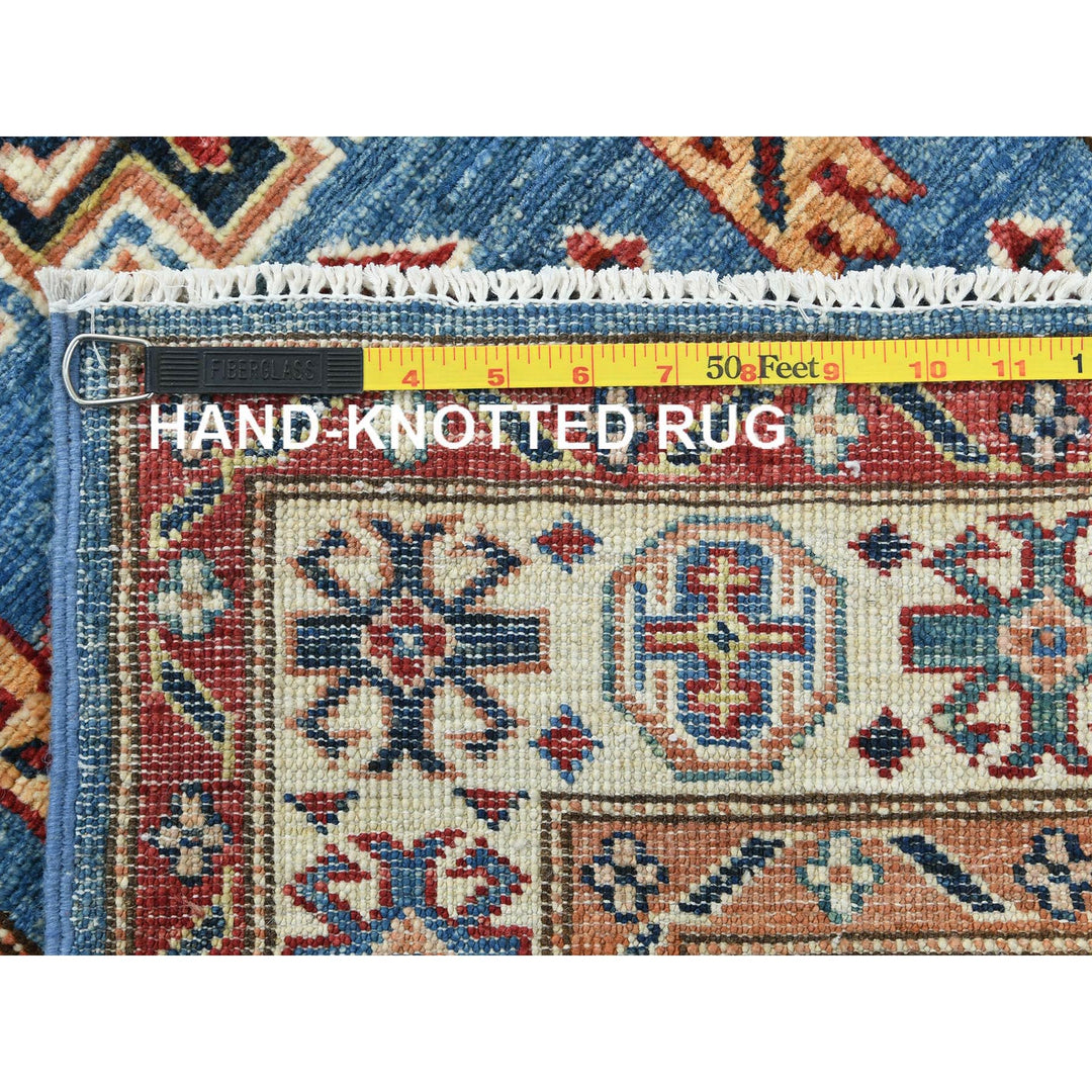 2'6" x 33'5" New Hand Knotted Blue Wool Runner Oriental Rug - MOA10282580