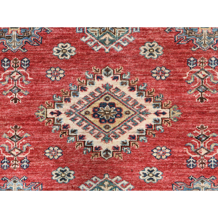 8'2" x 9'10" New Hand Knotted Red Wool Rectangle Oriental Rug - MOA10282586