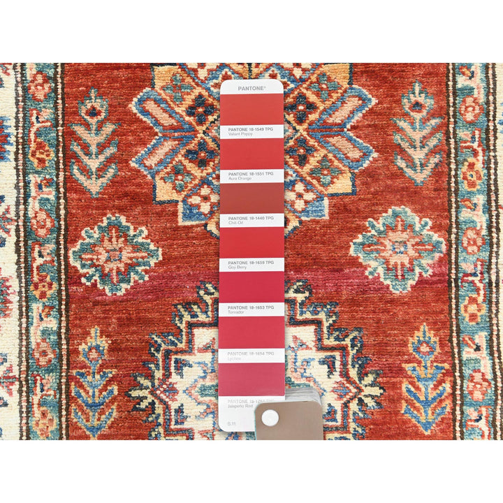 2'8" x 39'1" New Hand Knotted Red Wool Runner Oriental Rug - MOA10282607