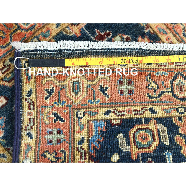 2'0" x 2'8" New Hand Knotted Blue Cotton Rectangle Oriental Rug - MOA10282632