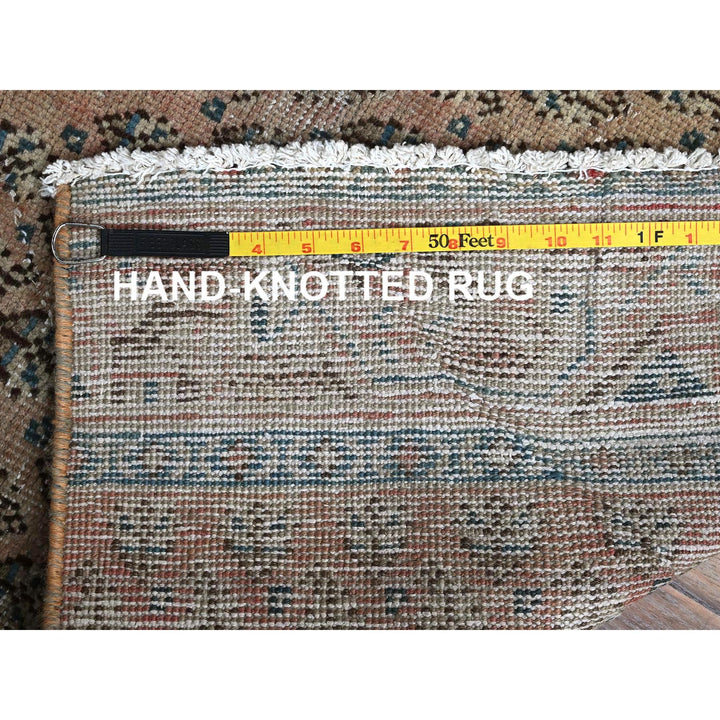 2'4" x 10'1" Vintage Hand Knotted Pink Wool Runner Oriental Rug - MOA102826