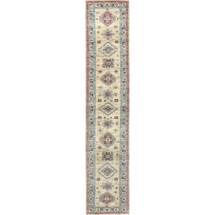 2'8" x 13'5" New Hand Knotted Brown Wool Runner Oriental Rug - MOA10282722