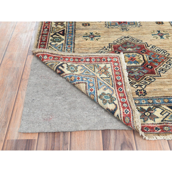 2'8" x 13'5" New Hand Knotted Brown Wool Runner Oriental Rug - MOA10282722