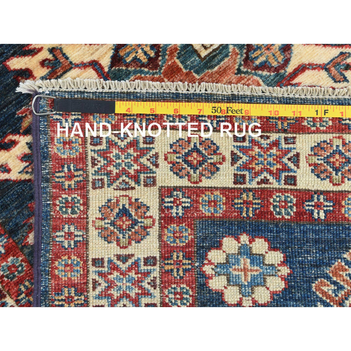 2'7" x 13'6" New Hand Knotted Blue Wool Runner Oriental Rug - MOA10282725