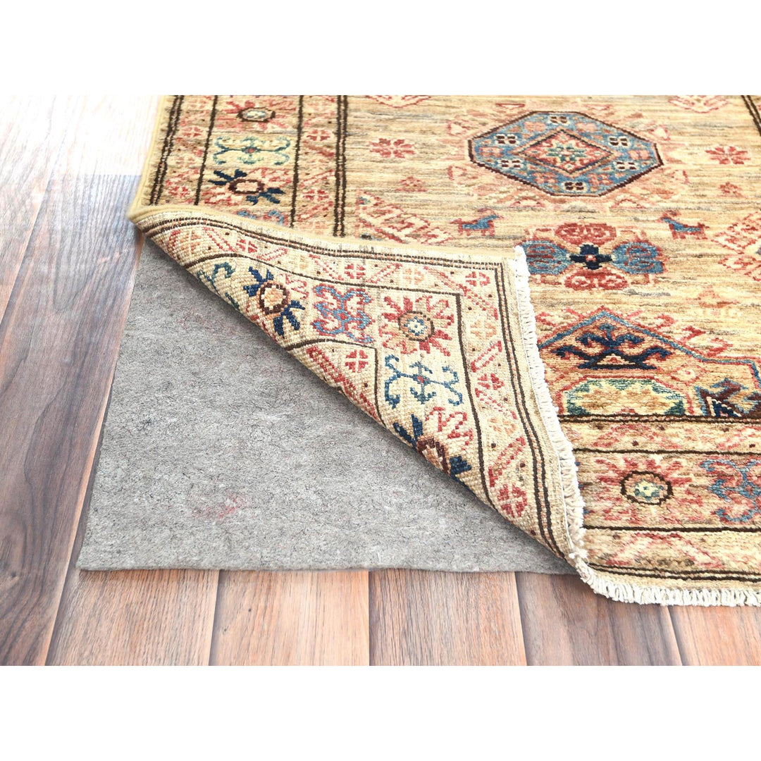 2'7" x 7'9" New Hand Knotted Brown Wool Runner Oriental Rug - MOA10282730