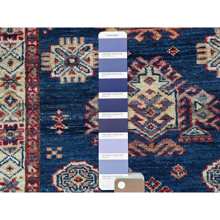 2'7" x 7'10" New Hand Knotted Blue Wool Runner Oriental Rug - MOA10282742