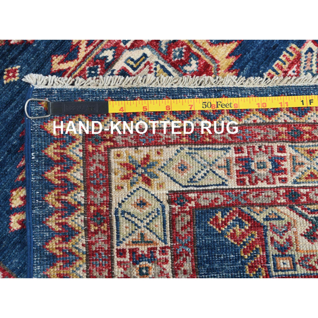 2'7" x 7'10" New Hand Knotted Blue Wool Runner Oriental Rug - MOA10282742