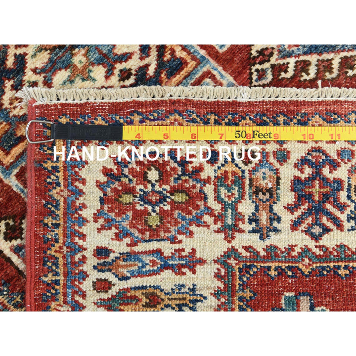 2'8" x 9'6" New Hand Knotted Red Wool Runner Oriental Rug - MOA10282776