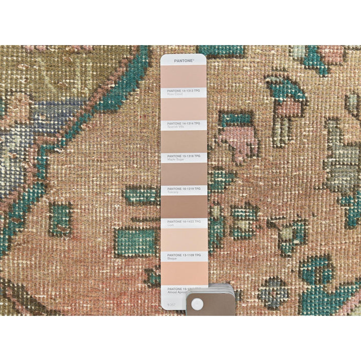 3'0" x 4'5" Vintage Hand Knotted Brown Wool Rectangle Oriental Rug - MOA10282788