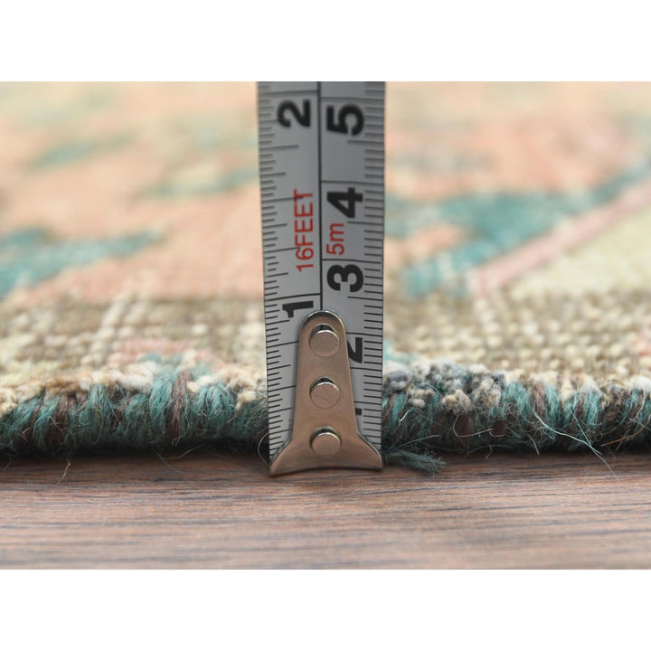 3'0" x 4'5" Vintage Hand Knotted Brown Wool Rectangle Oriental Rug - MOA10282788