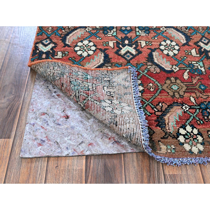 2'2" x 8'7" Vintage Hand Knotted Red Wool Runner Oriental Rug - MOA102827