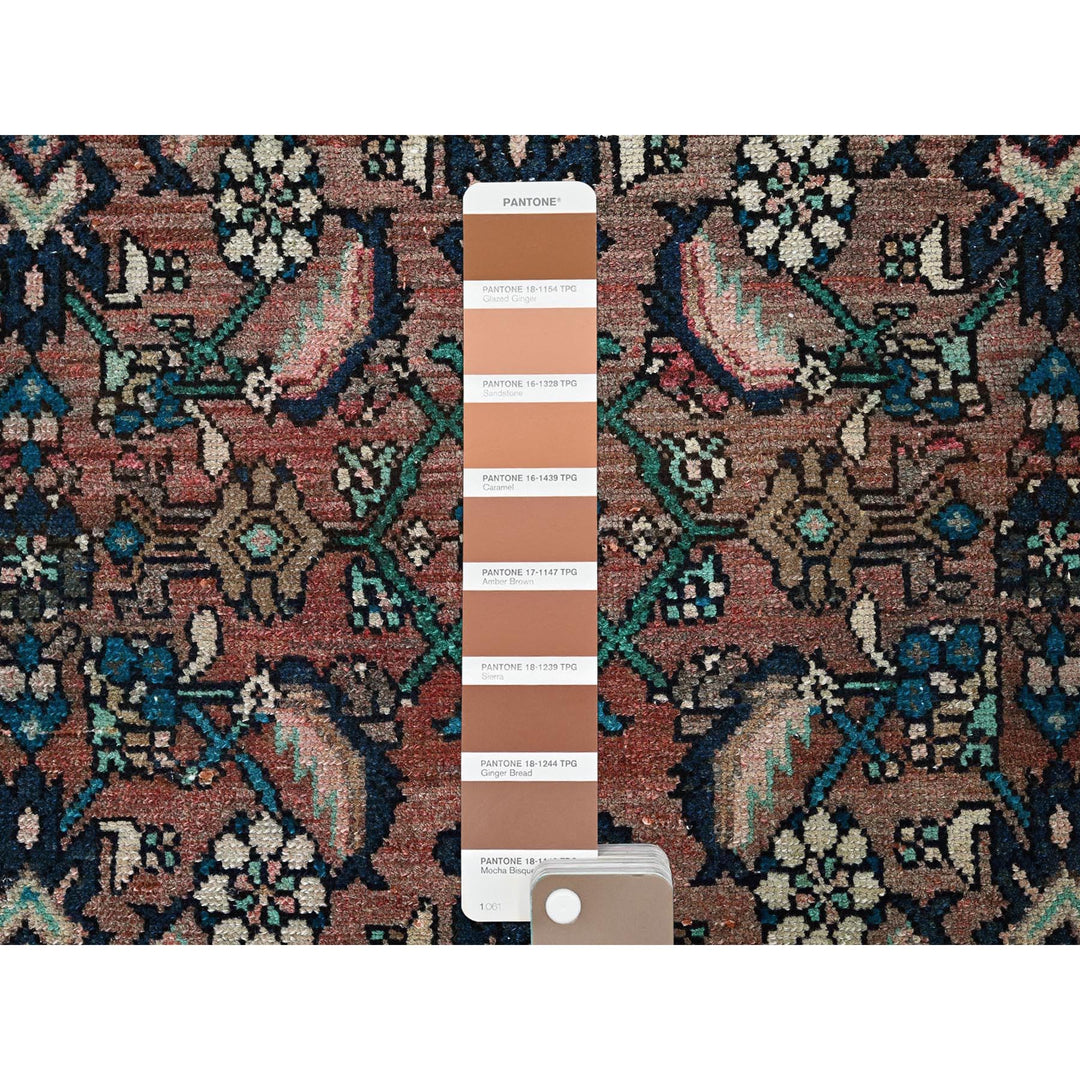 2'2" x 8'7" Vintage Hand Knotted Red Wool Runner Oriental Rug - MOA102827