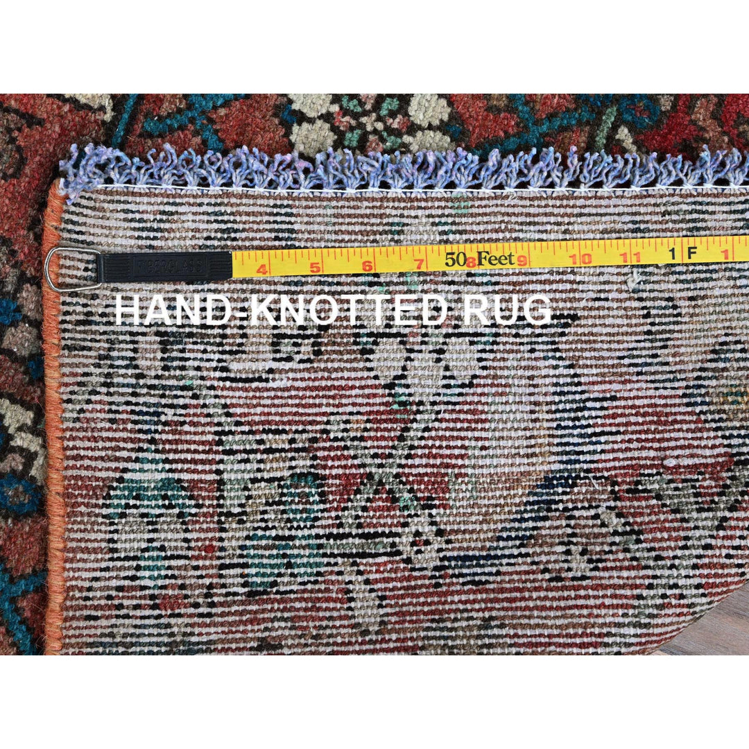 2'2" x 8'7" Vintage Hand Knotted Red Wool Runner Oriental Rug - MOA102827