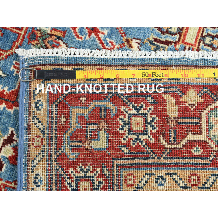 3'10" x 6'1" New Hand Knotted Blue Wool Rectangle Oriental Rug - MOA10282827