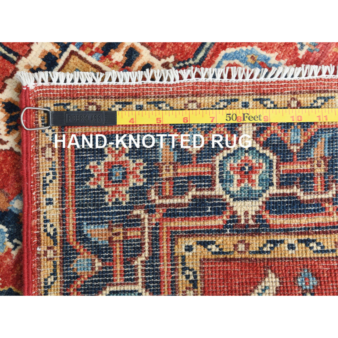 3'0" x 5'0" New Hand Knotted Red Wool Rectangle Oriental Rug - MOA10282843