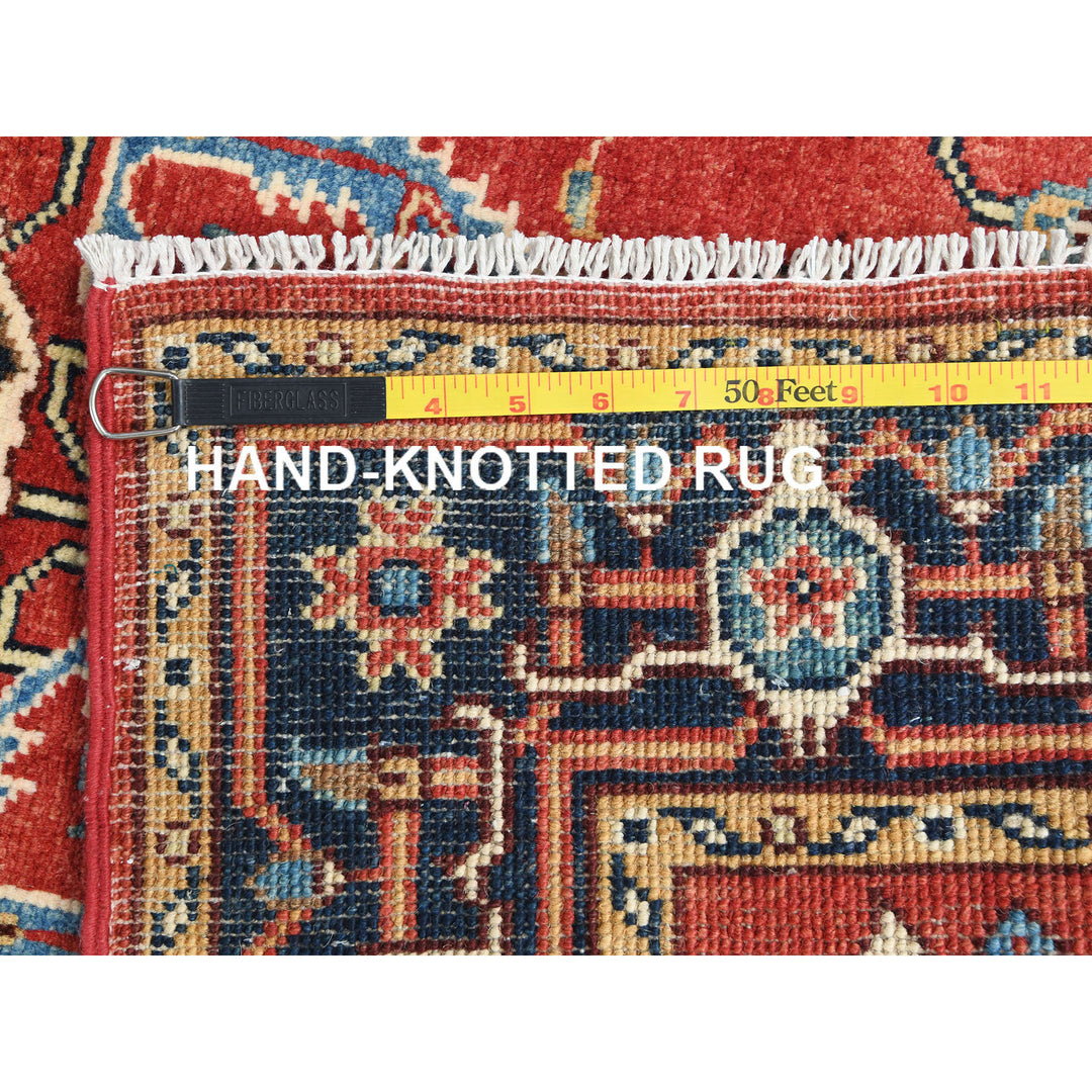 3'1" x 4'9" New Hand Knotted Red Wool Rectangle Oriental Rug - MOA10282844