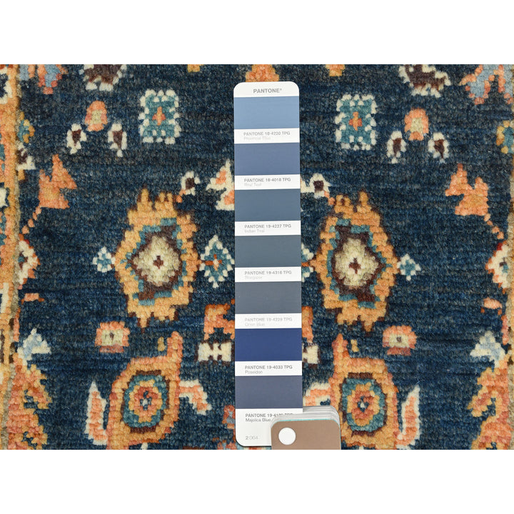 2'0" x 3'0" New Hand Knotted Blue Cotton Rectangle Oriental Rug - MOA10282856