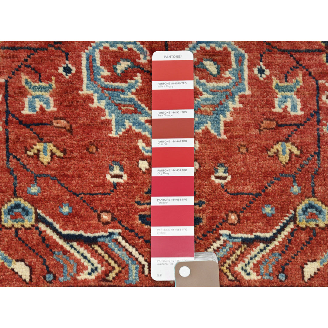 2'1" x 2'10" New Hand Knotted Red Cotton Rectangle Oriental Rug - MOA10282857