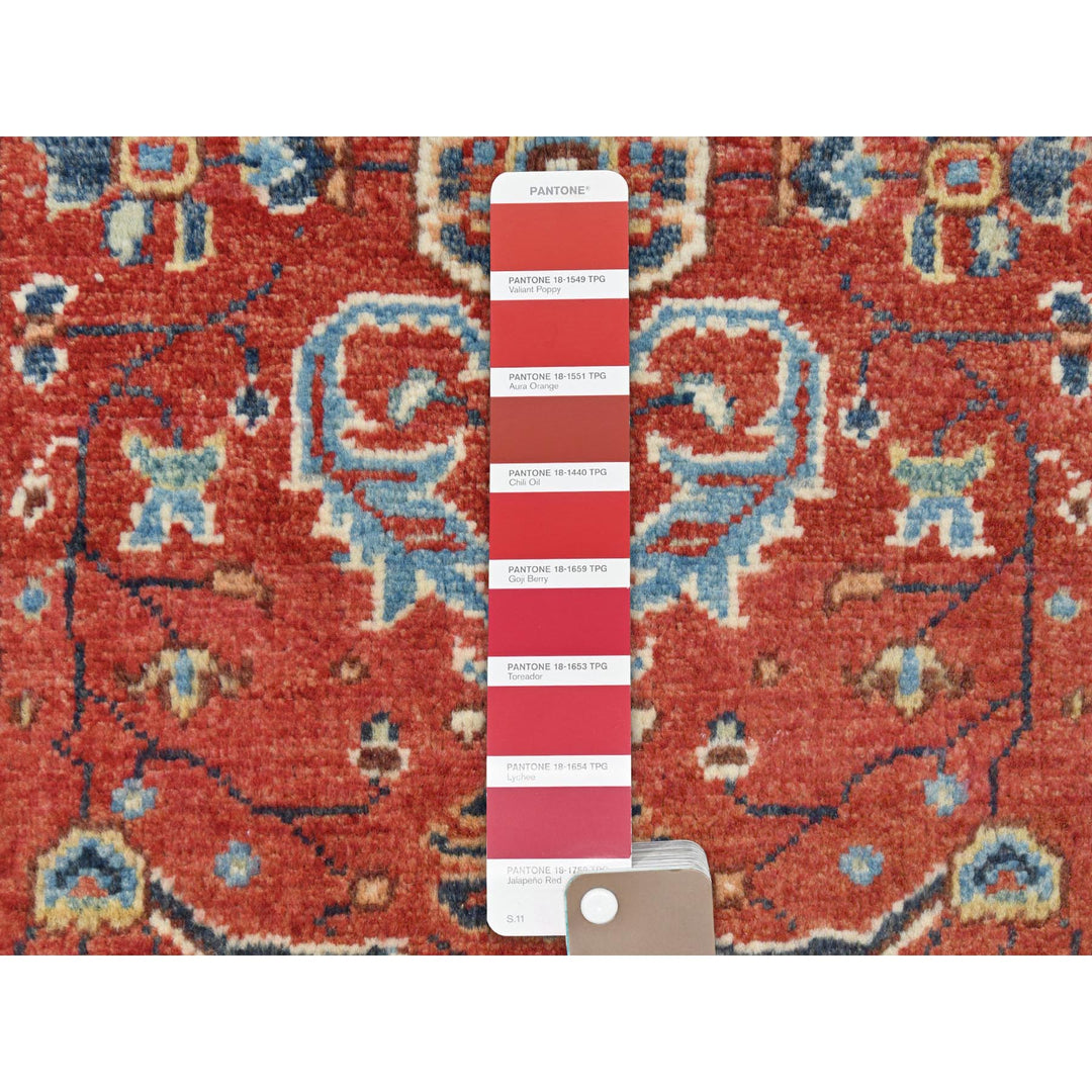 2'1" x 2'10" New Hand Knotted Red Cotton Rectangle Oriental Rug - MOA10282859