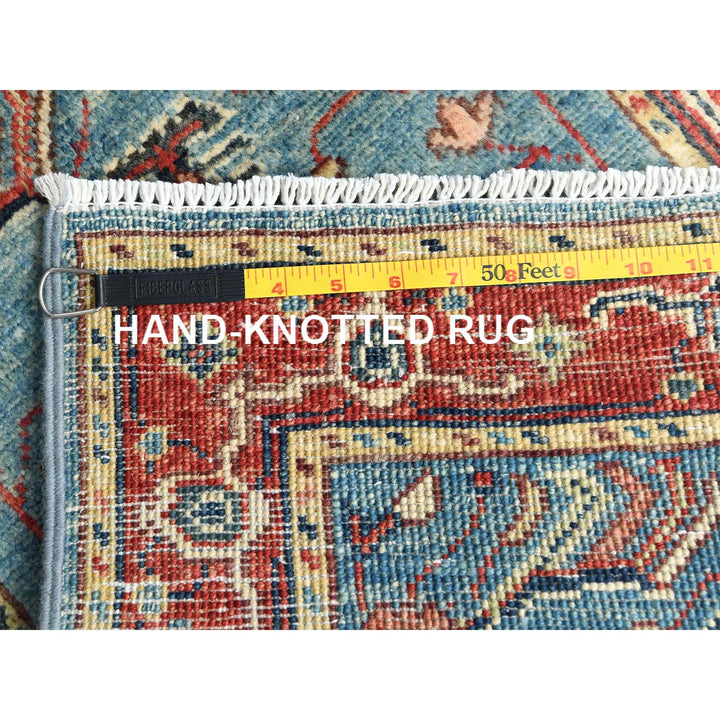 2'0" x 2'10" New Hand Knotted Blue Cotton Rectangle Oriental Rug - MOA10282863