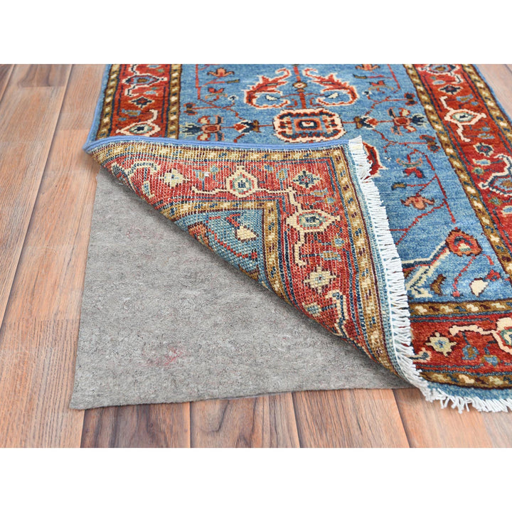 2'0" x 3'0" New Hand Knotted Blue Cotton Rectangle Oriental Rug - MOA10282869