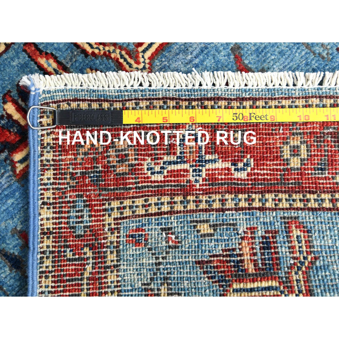 2'1" x 2'10" New Hand Knotted Blue Cotton Rectangle Oriental Rug - MOA10282871