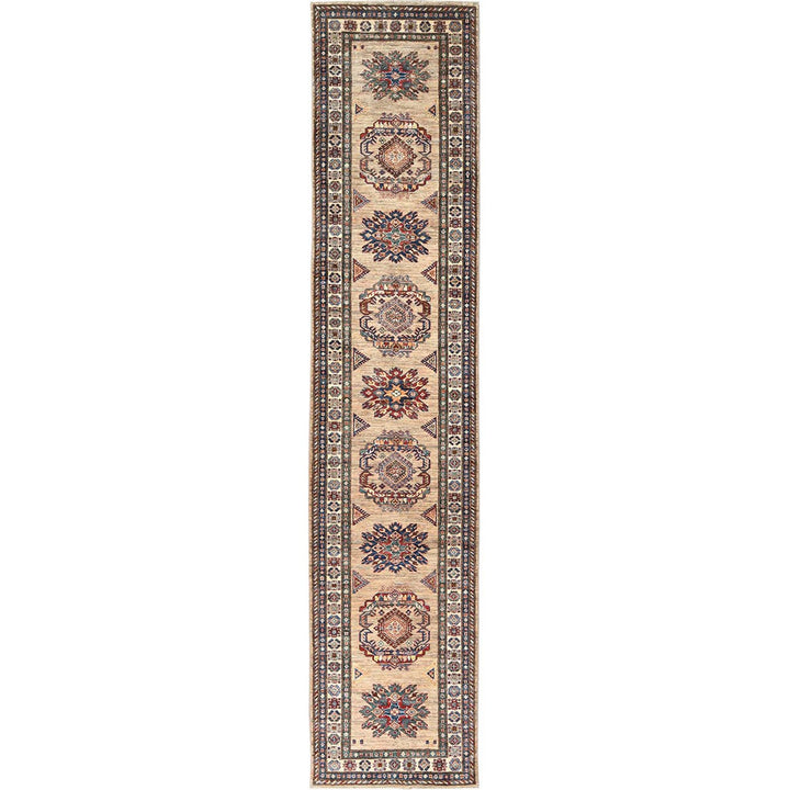 3'0" x 13'6" New Hand Knotted Brown Wool Runner Oriental Rug - MOA10282911