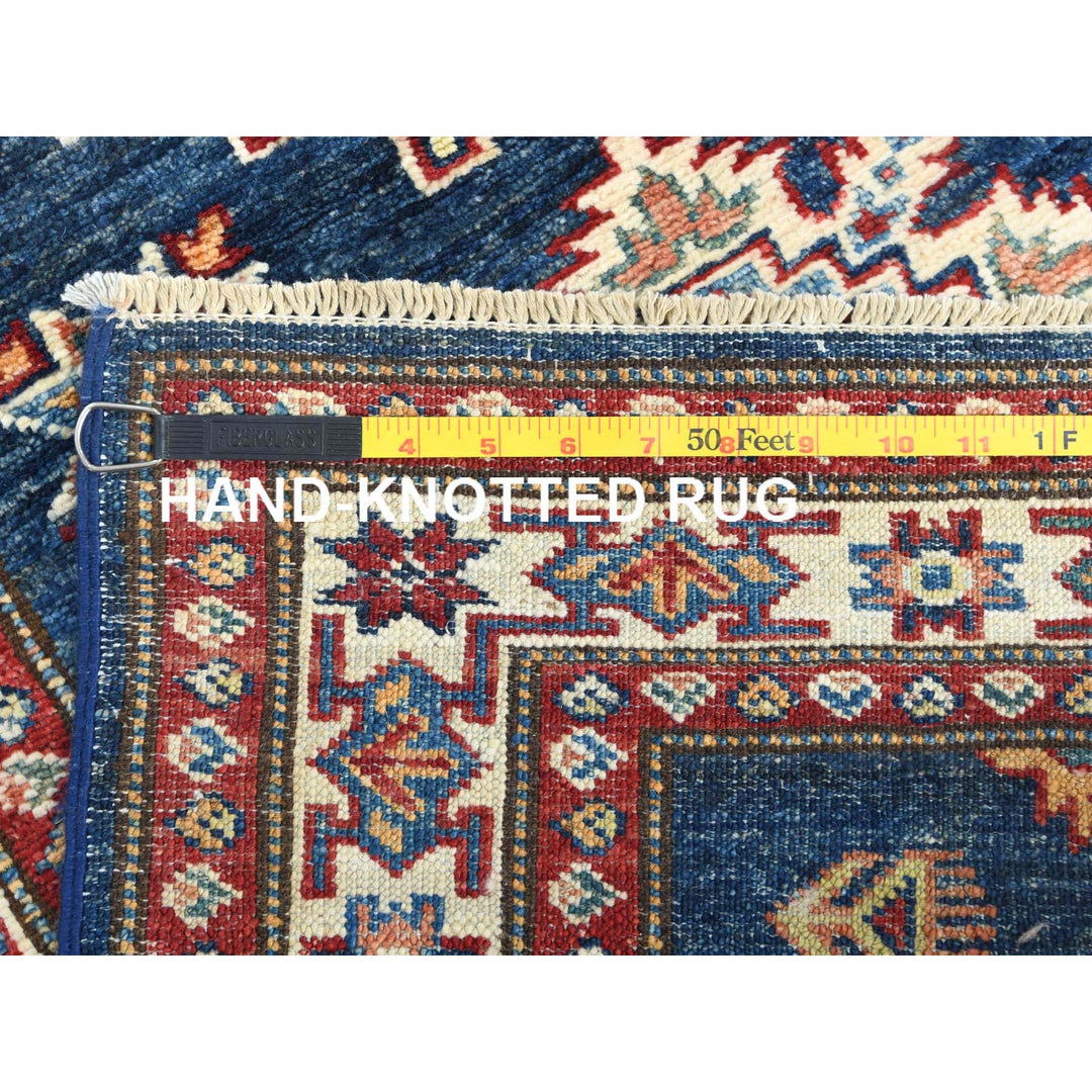 2'10" x 13'8" New Hand Knotted Blue Cotton Runner Oriental Rug - MOA10282912