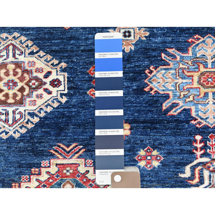 12'0" x 15'9" New Hand Knotted Blue Wool Rectangle Oriental Rug - MOA10282926