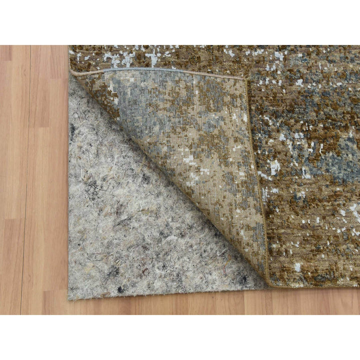 2'6" x 20'3" New Hand Knotted Grey Wool Runner Oriental Rug - MOA10283099