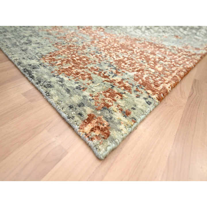 8'0" x 10'6" New Hand Knotted Red Wool Rectangle Oriental Rug - MOA10283136