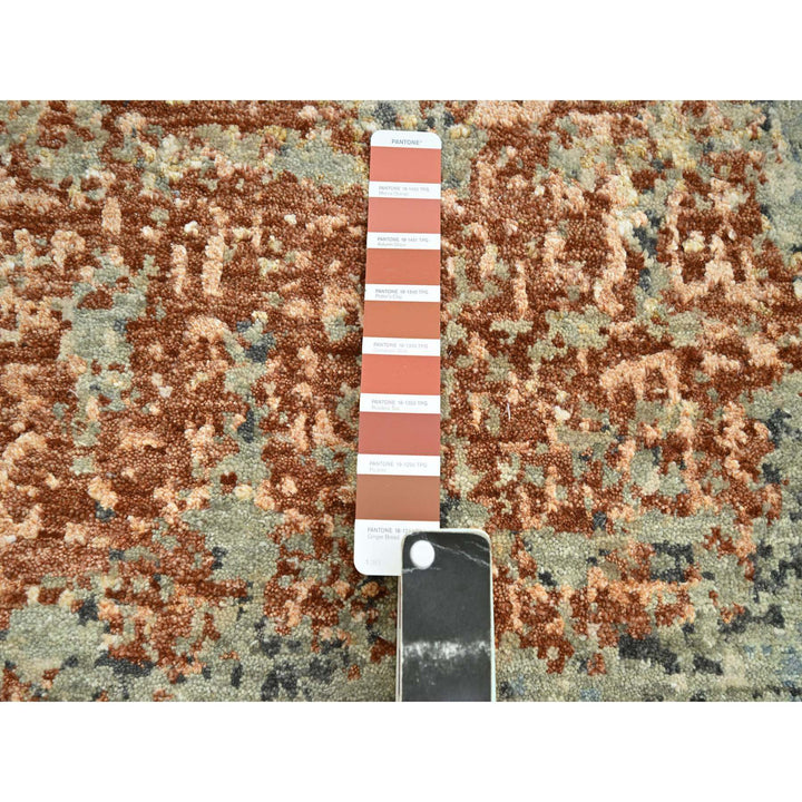 8'0" x 10'6" New Hand Knotted Red Wool Rectangle Oriental Rug - MOA10283136