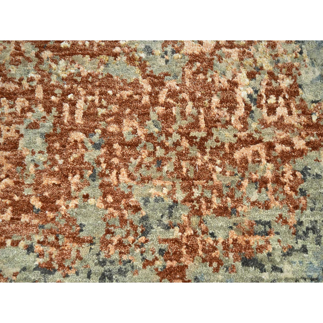 8'0" x 10'6" New Hand Knotted Red Wool Rectangle Oriental Rug - MOA10283136