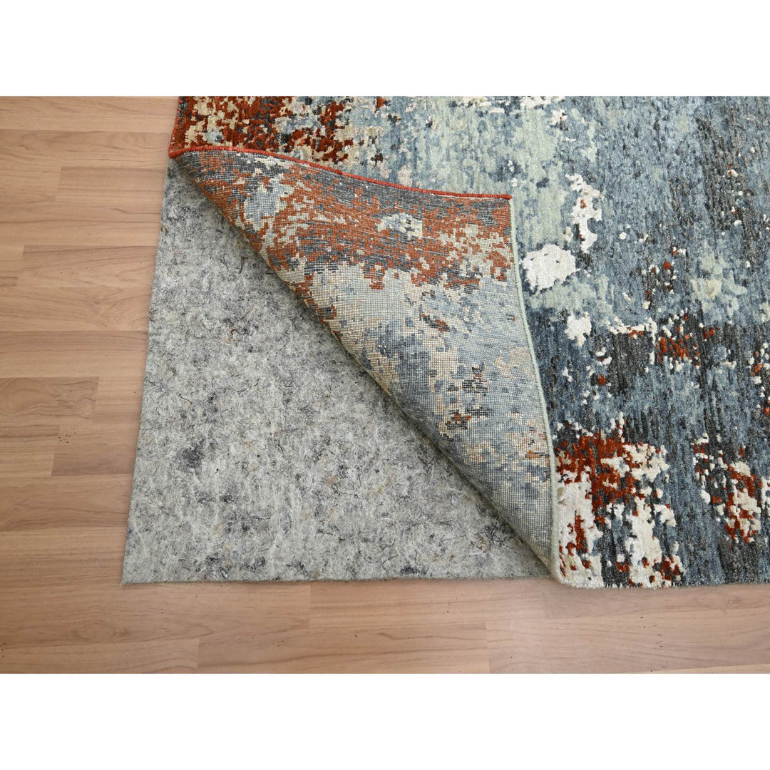 8'0" x 10'0" New Hand Knotted Red Wool Rectangle Oriental Rug - MOA10283138