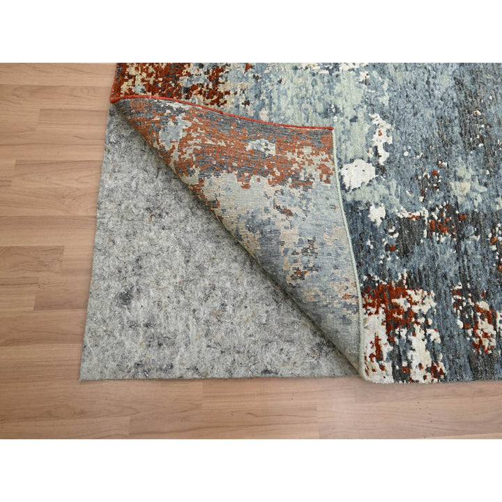 8'0" x 10'0" New Hand Knotted Red Wool Rectangle Oriental Rug - MOA10283138
