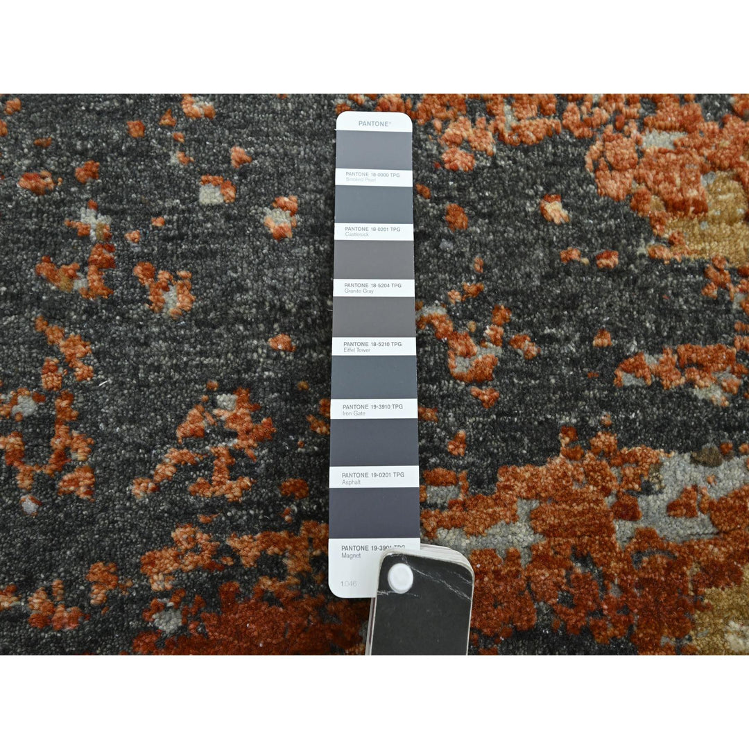 8'2" x 8'3" New Hand Knotted Beige Wool Round Oriental Rug - MOA10283154