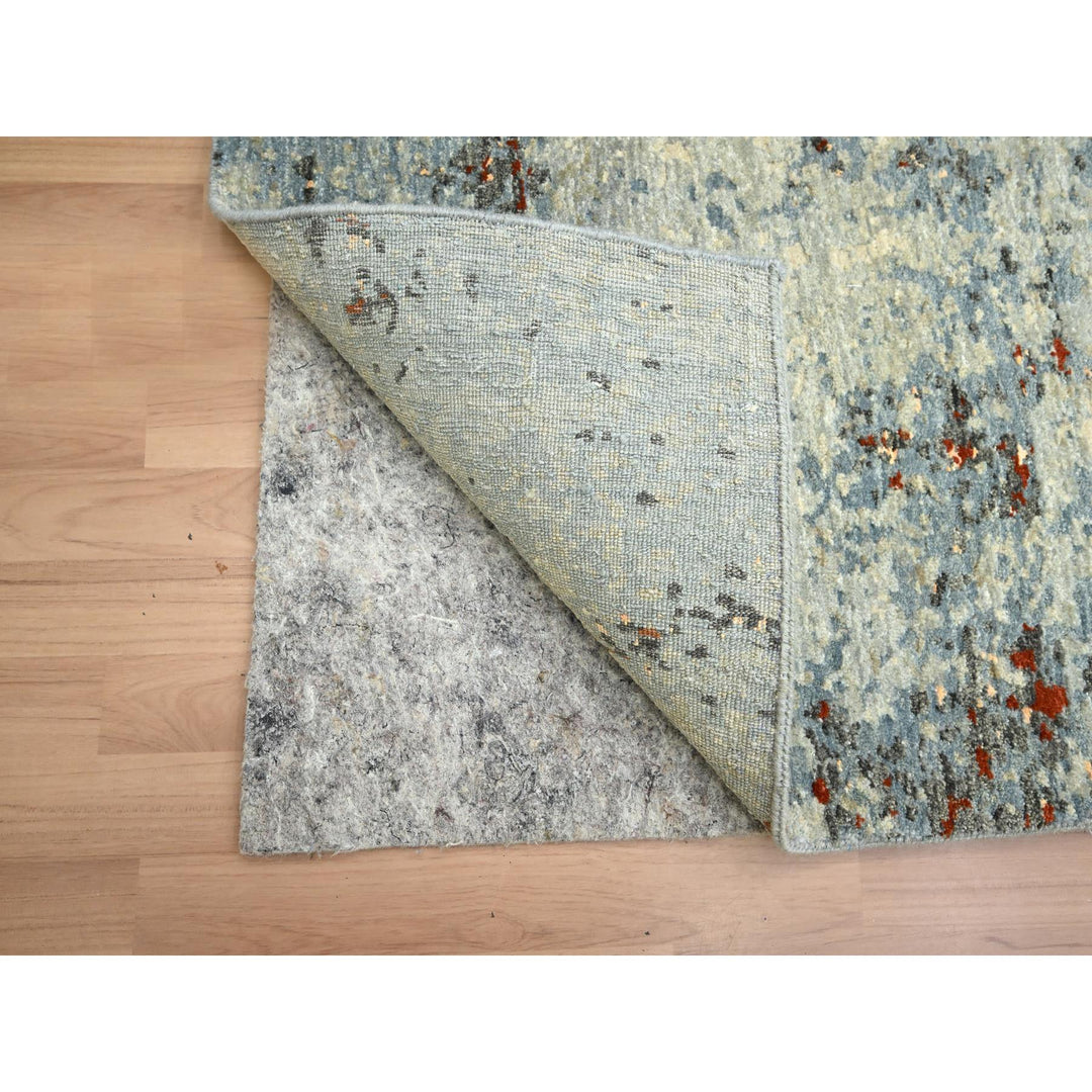 2'6" x 12'2" New Hand Knotted Beige Wool Runner Oriental Rug - MOA10283168