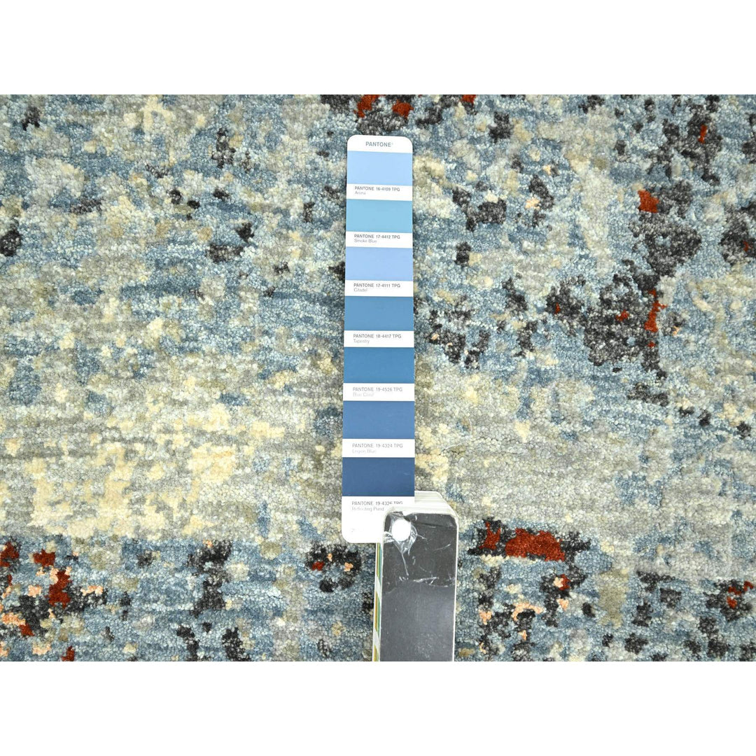 2'6" x 12'2" New Hand Knotted Beige Wool Runner Oriental Rug - MOA10283168