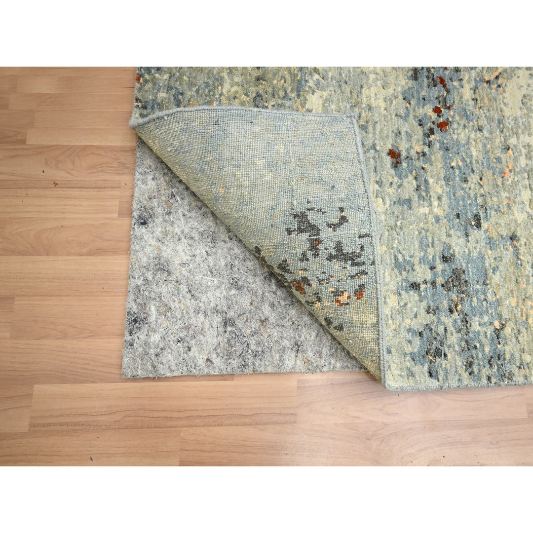 2'6" x 12'2" New Hand Knotted Beige Wool Runner Oriental Rug - MOA10283173