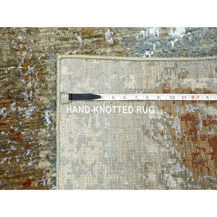 4'0" x 6'0" New Hand Knotted Brown Wool Rectangle Oriental Rug - MOA10283182