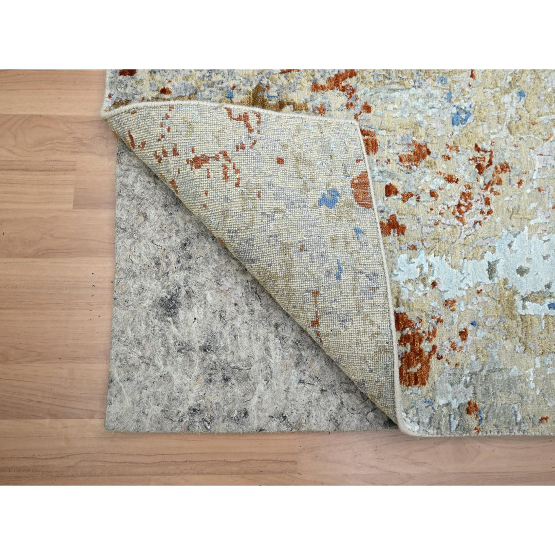 3'0" x 5'1" New Hand Knotted Beige Wool Rectangle Oriental Rug - MOA10283188