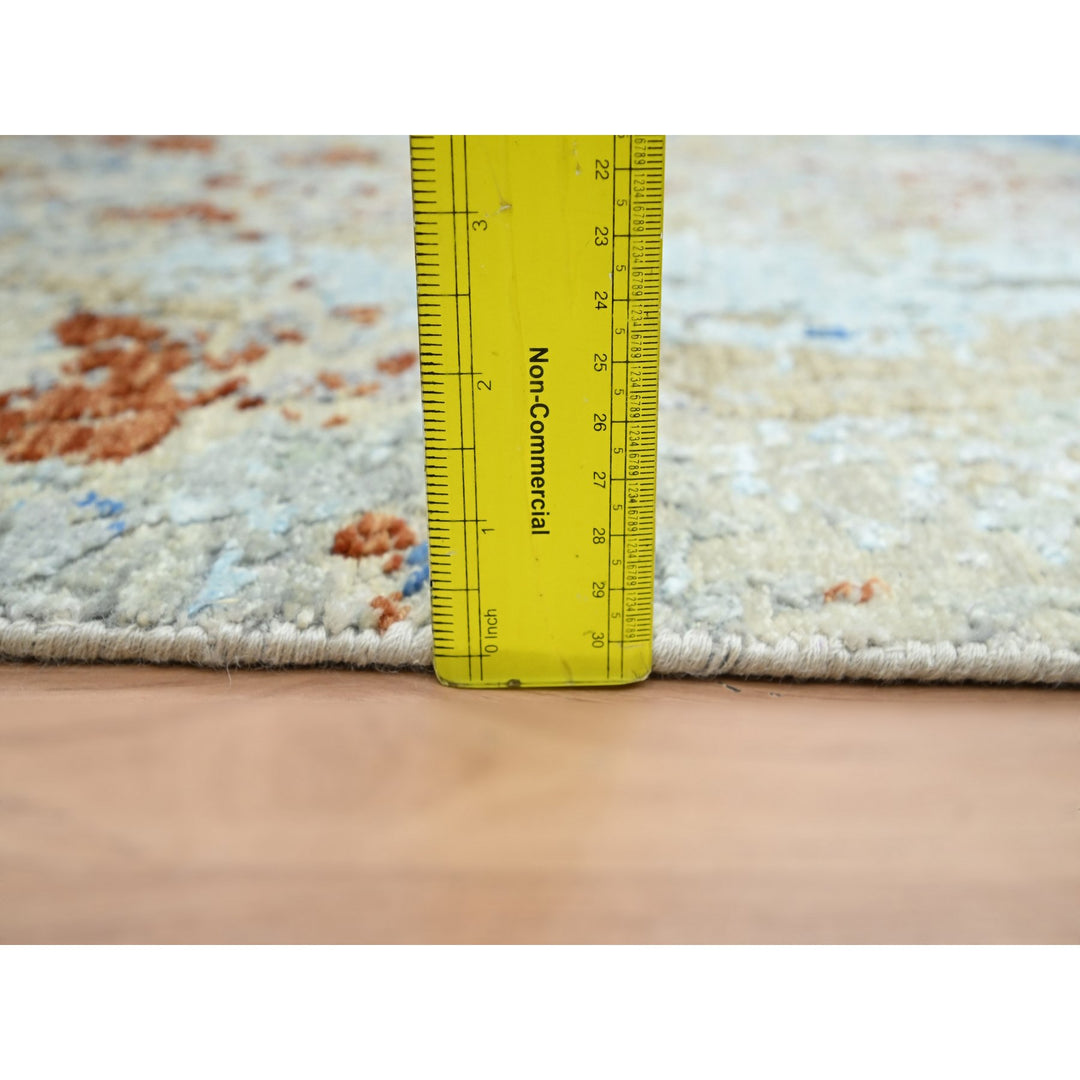 3'0" x 5'1" New Hand Knotted Beige Wool Rectangle Oriental Rug - MOA10283188