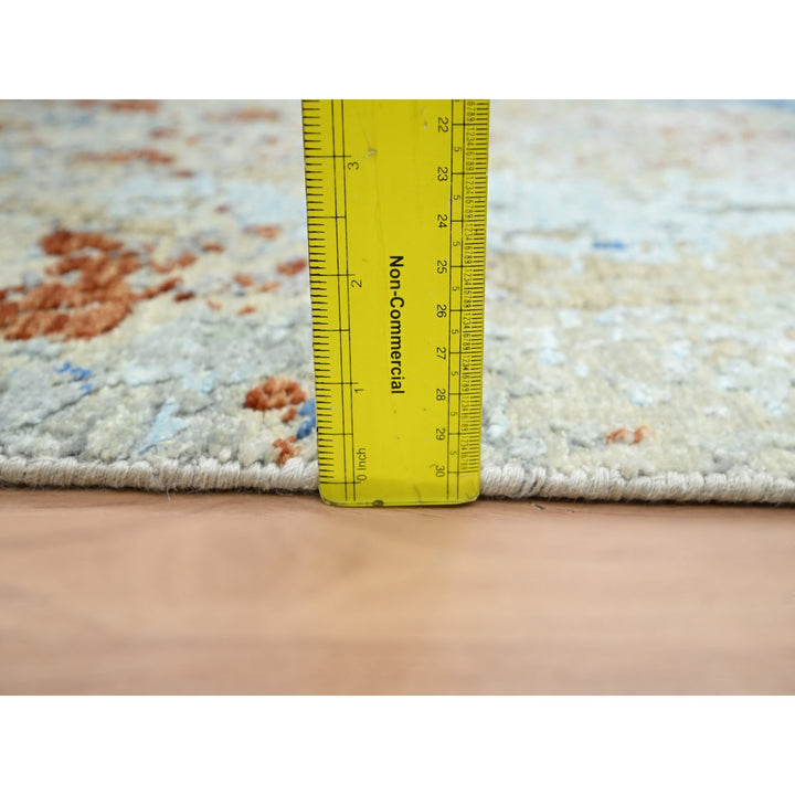 3'0" x 5'1" New Hand Knotted Beige Wool Rectangle Oriental Rug - MOA10283188