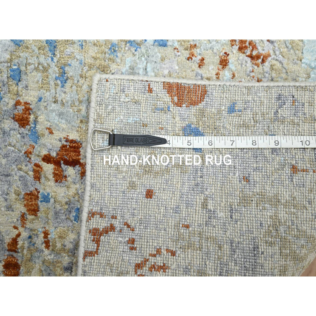 3'0" x 5'1" New Hand Knotted Beige Wool Rectangle Oriental Rug - MOA10283188