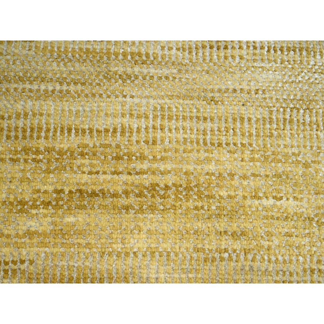 10'0" x 14'0" New Hand Knotted Brown Wool & Silk Rectangle Oriental Rug - MOA10283233