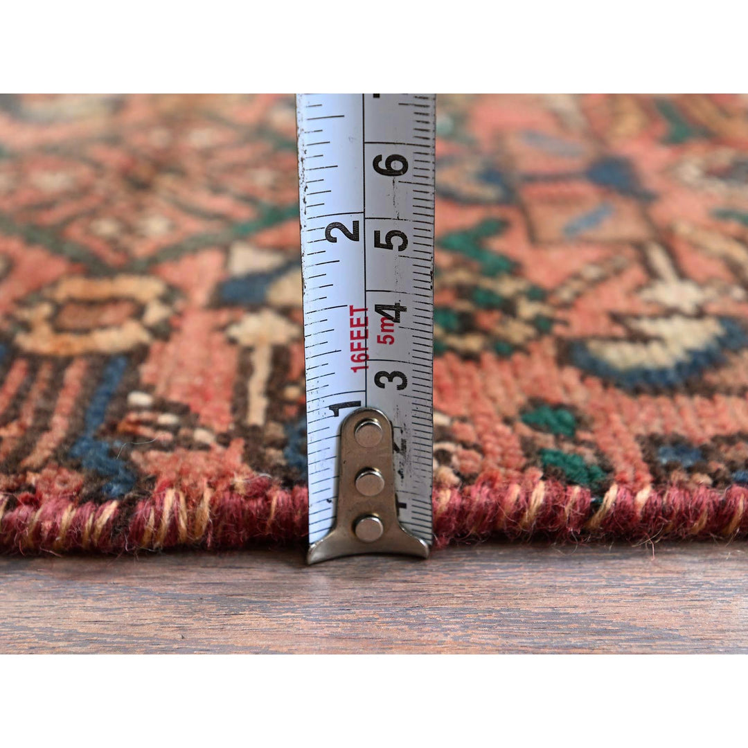 2'5" x 9'4" Vintage Hand Knotted Red Wool Runner Oriental Rug - MOA102837