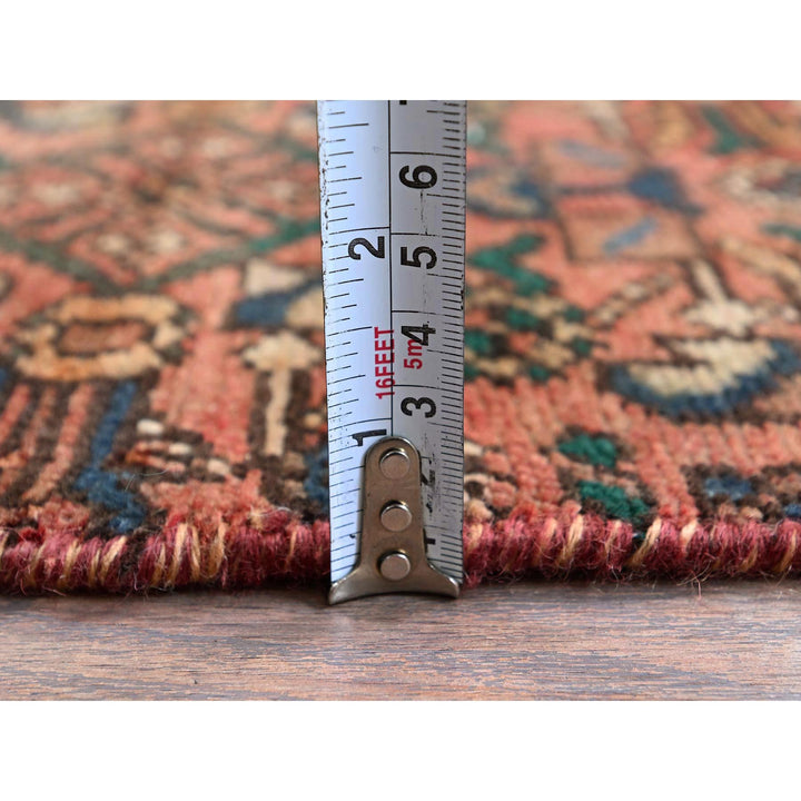 2'5" x 9'4" Vintage Hand Knotted Red Wool Runner Oriental Rug - MOA102837
