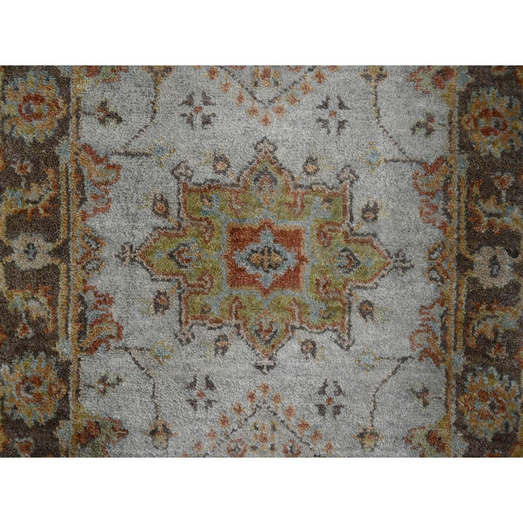 2'0" x 3'0" New Hand Knotted Grey Cotton Rectangle Oriental Rug - MOA10284146