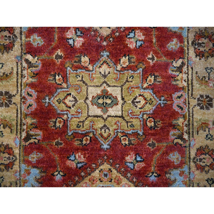 2'0" x 3'0" New Hand Knotted Red Wool Rectangle Oriental Rug - MOA10284262