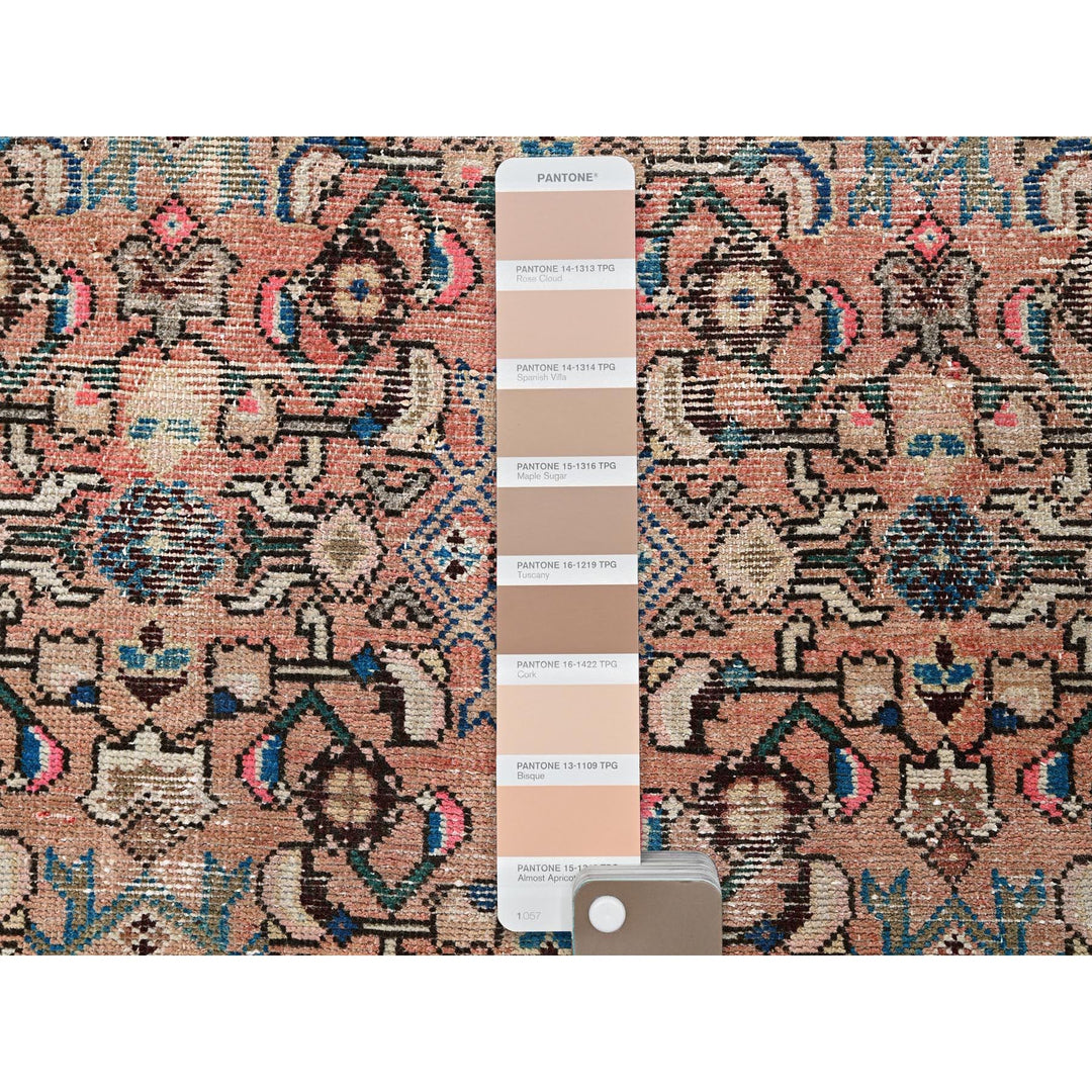 2'3" x 9'2" Vintage Hand Knotted Pink Wool Runner Oriental Rug - MOA102843